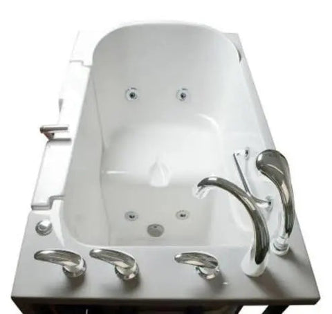 Avora Bath Walk-in Right Hand Water Jetted Tub 52X30X41 Wheelch Water Accessible Mobility Plex