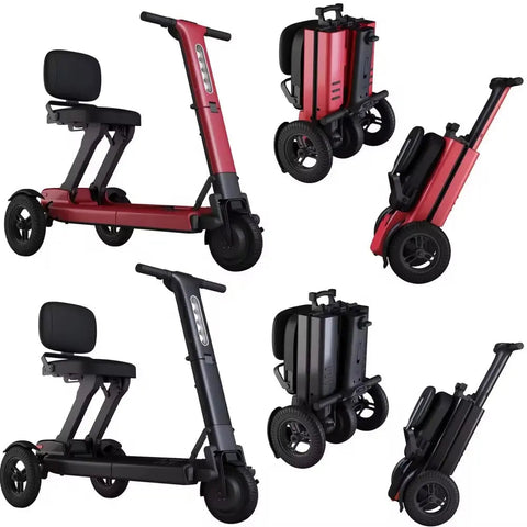 Mobility Plex KSM-908 Foldable Smart Electric Scooter for Handicapped Individuals, Fashionable Style for Elderly